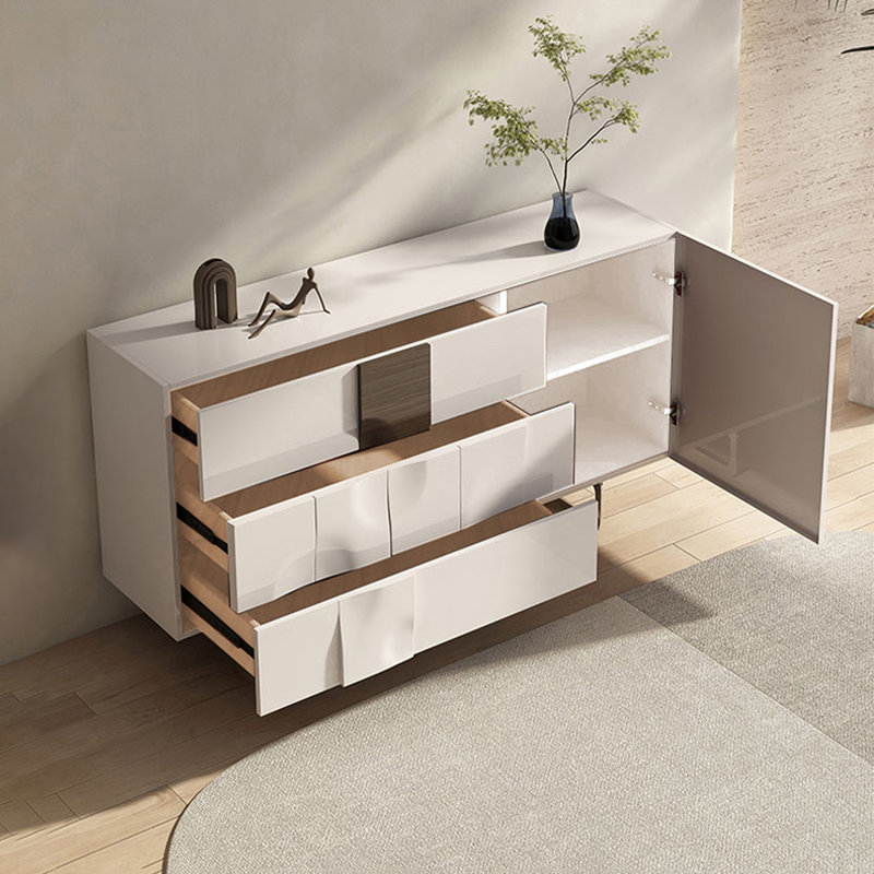 Casiers de salon créatifs et modernes. Buffet, Blanc, H 35,43 po x l 47,24 po x P 15,75 po