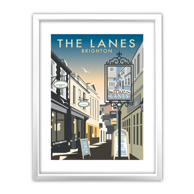Dave Thompson - Single Picture Frame Print on Canvas, White