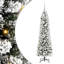 Artificial Christmas Tree with 150 LEDs Green and white 120 cm-382455341