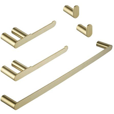 lver Brushed Gold 5 pieces Decorative Bathroom Hardware sets