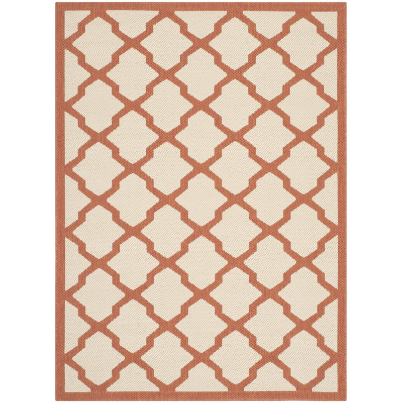 Kerr Rectangle Geometric Hand Woven Indoor / Outdoor Area Rug, Rectangle 122 x 170 cm