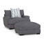 Fauteuil en polyester l 49 po Avianne-993022166