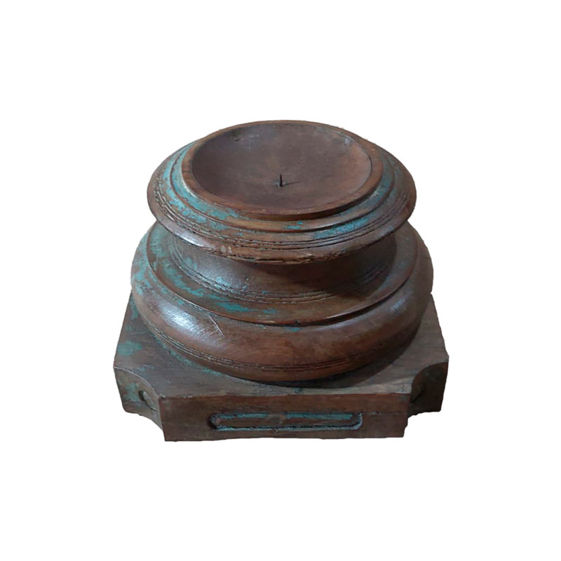 Carnot Solid Wood Tabletop Tealight Holder