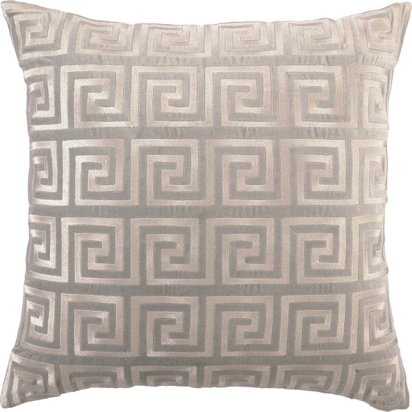 Greek Key Pillow Cover, Burlap Throw Pillows, Geometric Pillows, Back Pillow  for Chair, Rustic Decor, Cottage Decor, Lumbar Pillow 