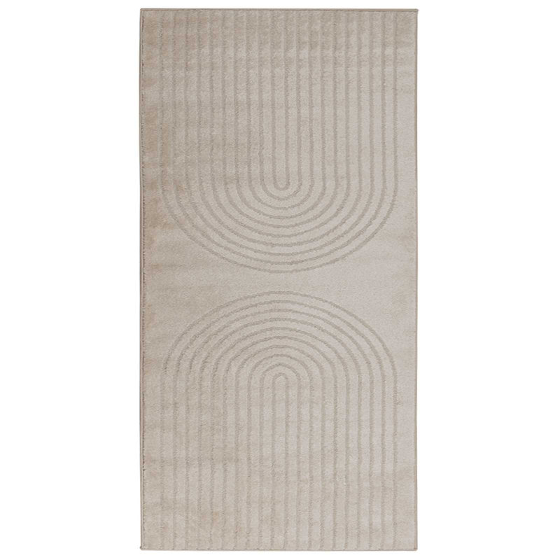 Modern Indoor Rug, Beige, Rectangle 80 x 150 cm