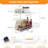 2-Tier Sliding Under Sink Organizer With Adjustable Height For Kitchen/Bathroom Cabinets