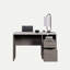 Bureau moderne avec 2 tiroirs spacieux, finition gris moyen
