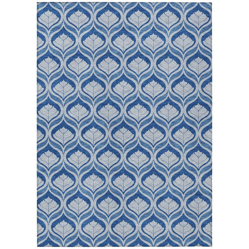 Machine Washable Indoor/Outdoor Chantille ACN2379 Geometric Rug, Rectangle 5' x 7'6"
