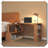 L Shaped Desk 360° Rotating Space Saving Minimalist Design-143569939