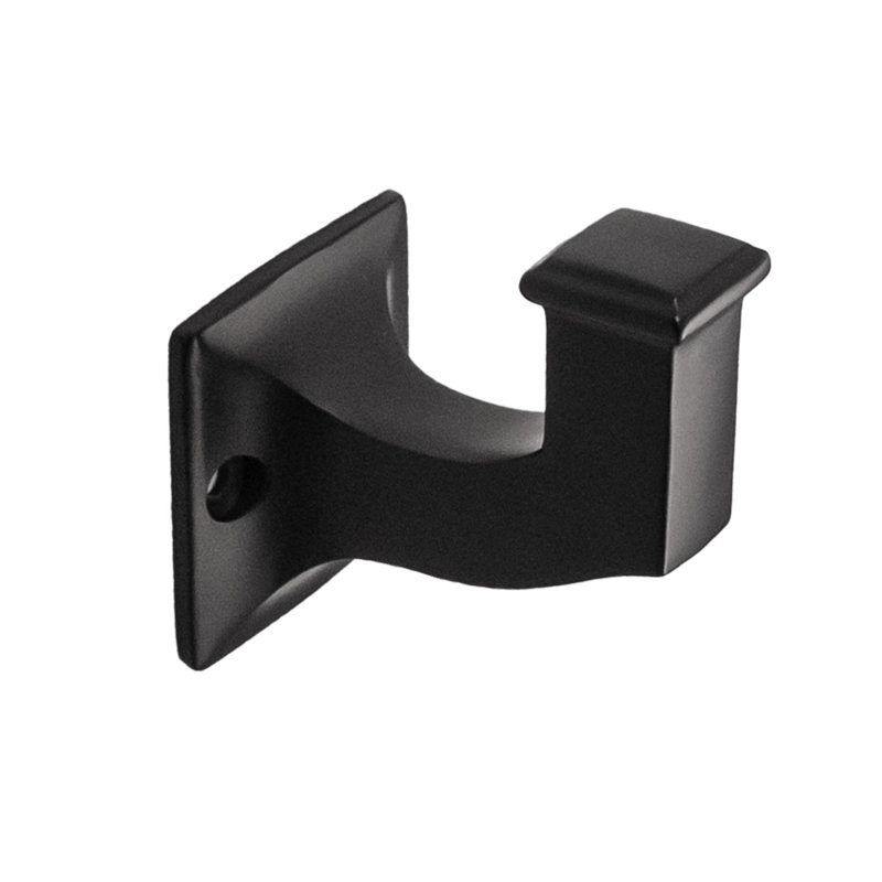 Studio II Collection Hook 1-1/8 Inch Center to Center, Matte Black