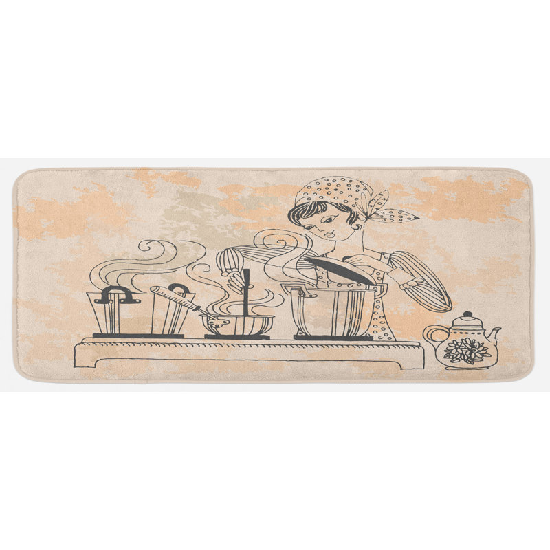 Tapis de cuisine femme