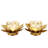 House of Hampton® Set of 2 Gold Lotus Table Lamp Battery Powered 6''Tall