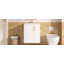 Armoire de salle de bain murale 20 "avec armoire latérale et porte à fermeture douce, meuble-lavabo moderne avec lavabo