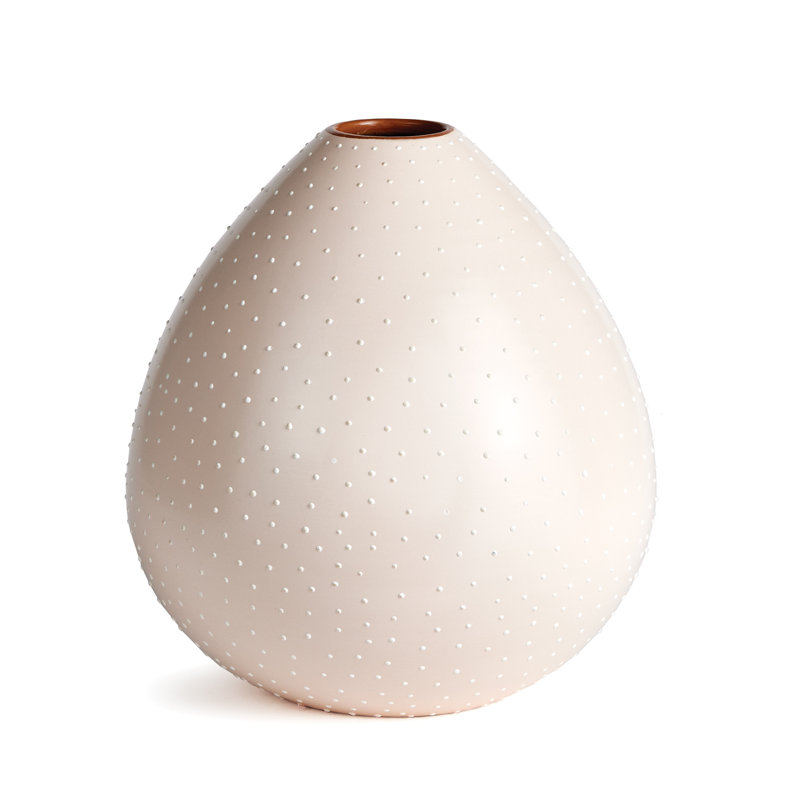 Keyla Handmade Ceramic Table Vase, White