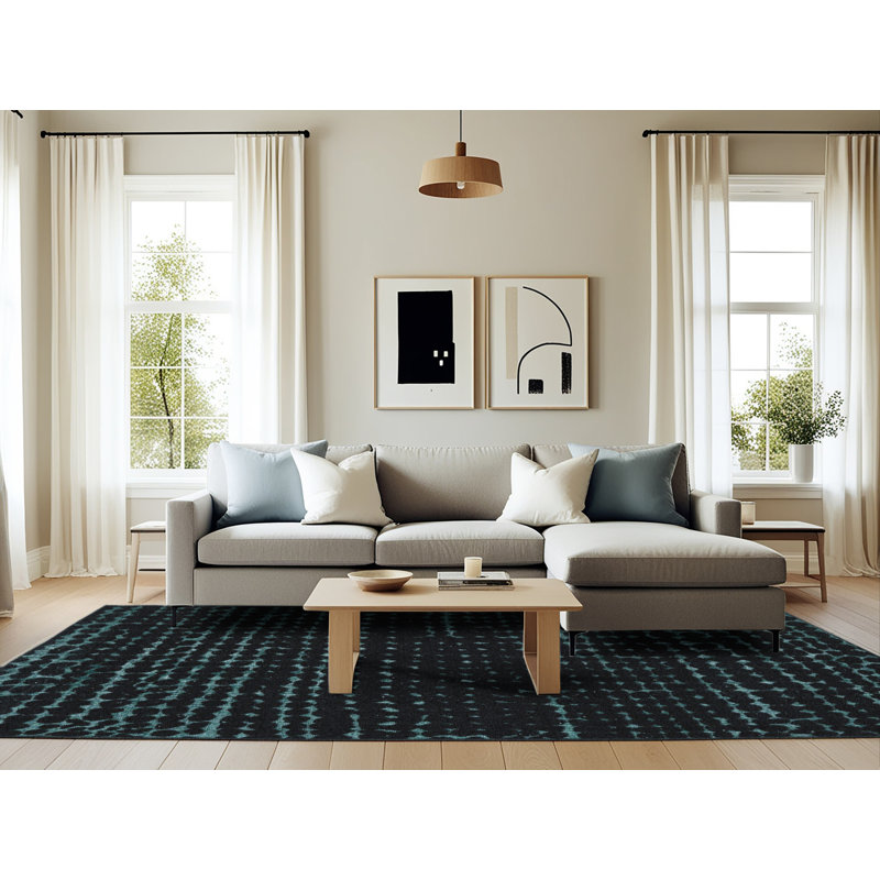 Tapis abstrait moderne 5099, Rectangle 6 pi x 9 pi