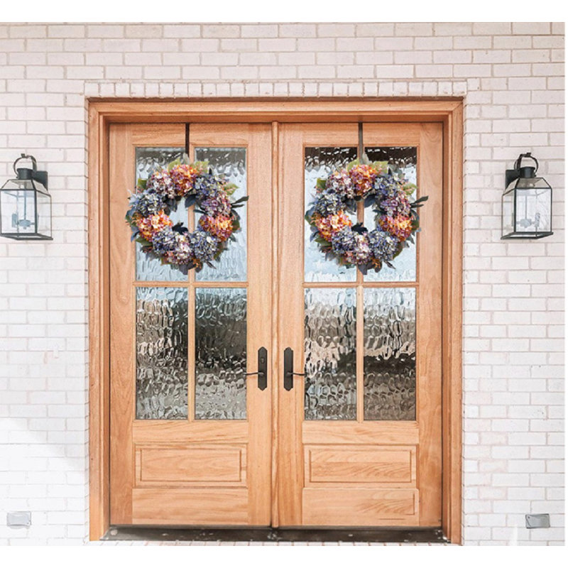   Artificial 22-inch Handmade hydrangea Wreath for Your Front Door