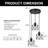 Aaiyana 3 - Light Matte Black Geometric Pendant