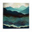 Indigo Mountains 1 Piece Wrapped Canvas Wall Art-185640392