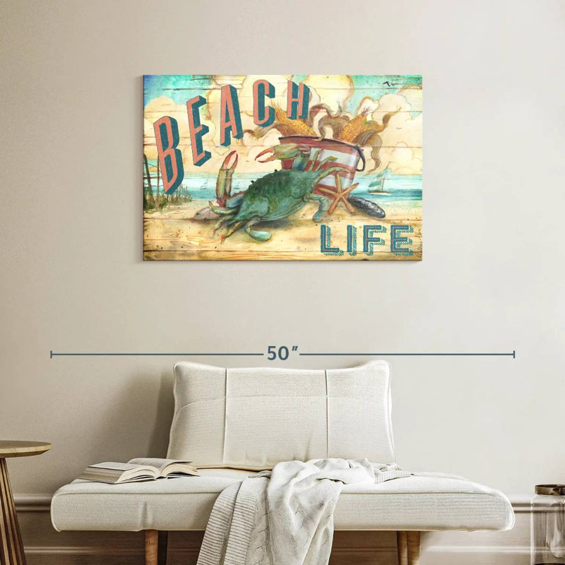 Crabe de plage I, H 24 po x l 36 po