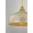 1-Light Pendant in Ivory and Gold Shell