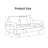 Sofa 56" Velvet Round Arm Loveseat-1484433296