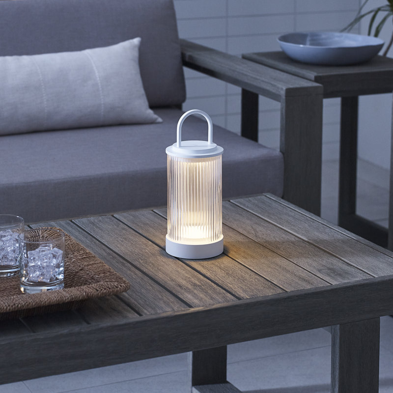Tawa Accent Rechargeable Table Lamp, Matte White