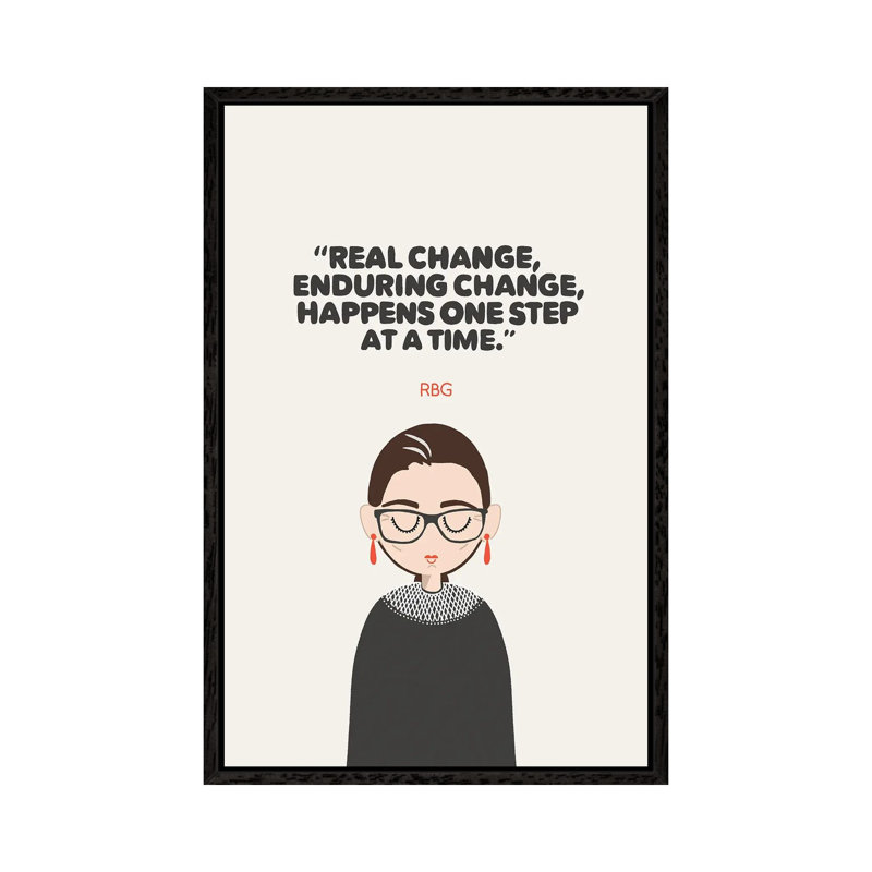 Enduring Change by The Beau Studio - Print on Canvas, Black Framed, 66.04 cm H x 45.72 cm W