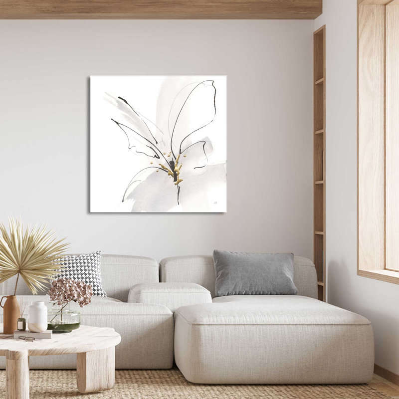 Cool Grey VII - Peinture, L 18 po x H 18 po, Toile tendue