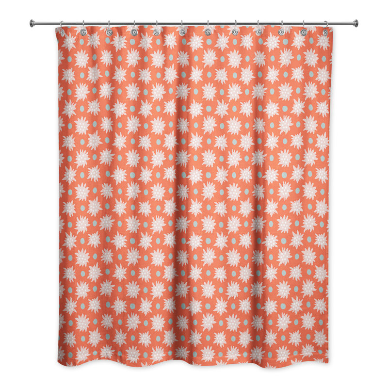Rideau de douche simple Alessio, Rouge