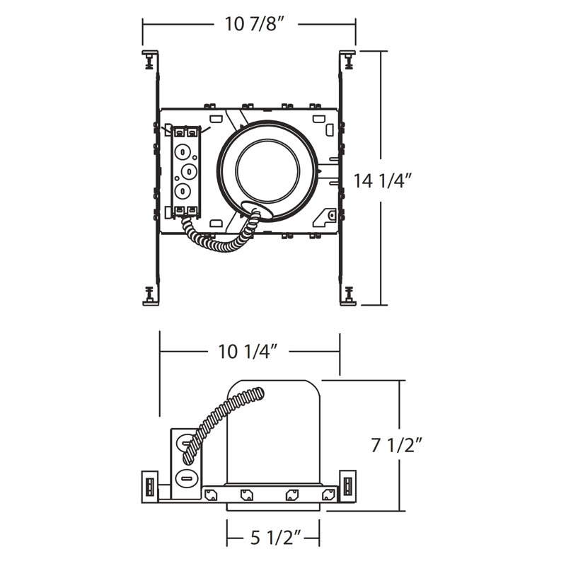 Boîtier encastré étanche à l’air ic