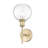 Aamin 1-Light Wall Sconce With Clear Glass-445357290