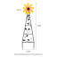 Piquet de jardin 44 "H-1302994726