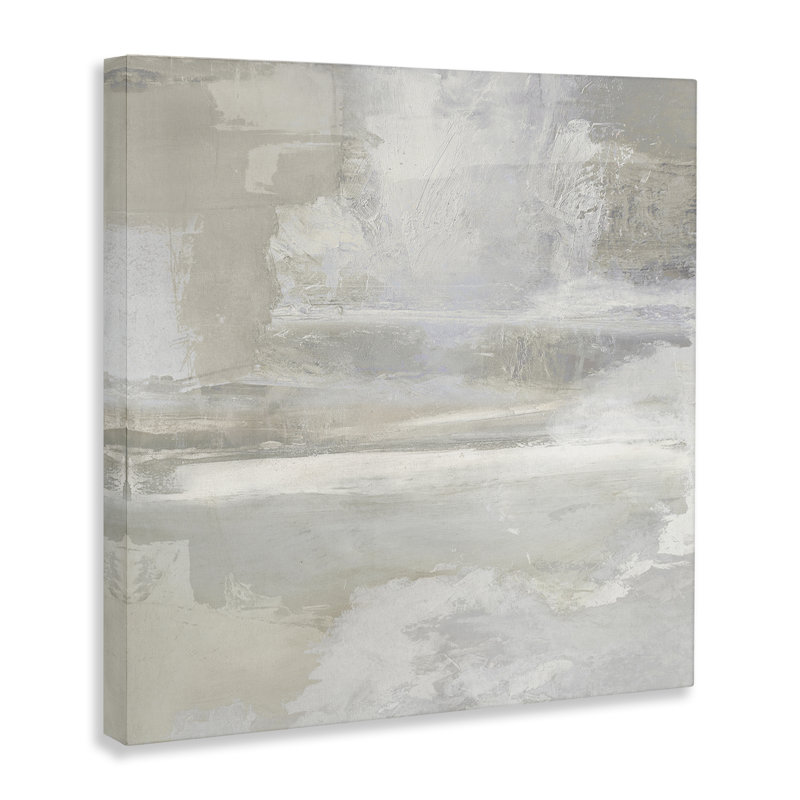 Contemporary Neutrals, toile abstraite, design par Rachel Springer, H 17 po x l 17 po