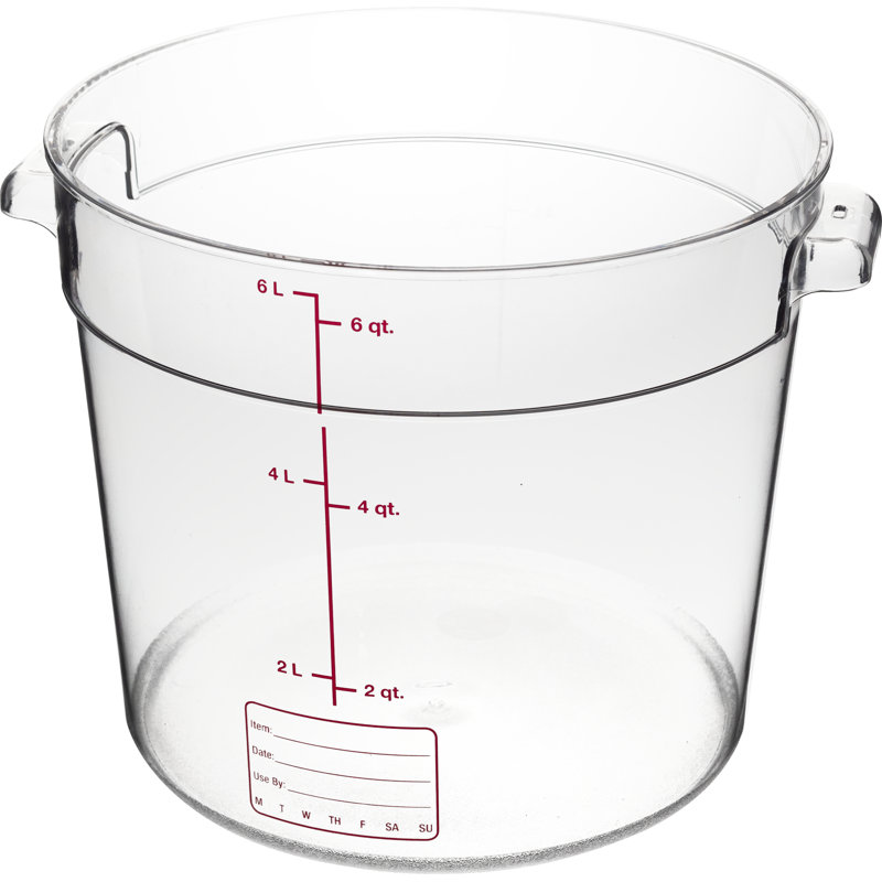 Carlisle Food Service Products 192 oz. Contenant alimentaire circulaire en plastique