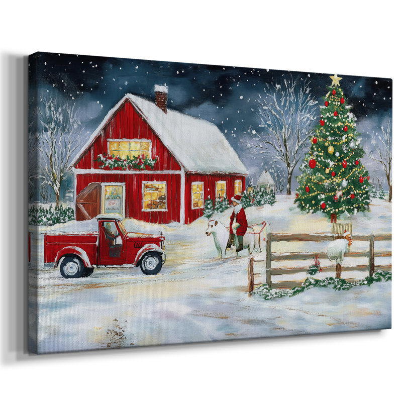 Christmas Holiday Art III- Gallery Wrapped Canvas-XLIII, 12" H x 18" W