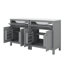 Ensemble de meuble-lavabo simple 60 po avec lavabo double 60 po-1293555846