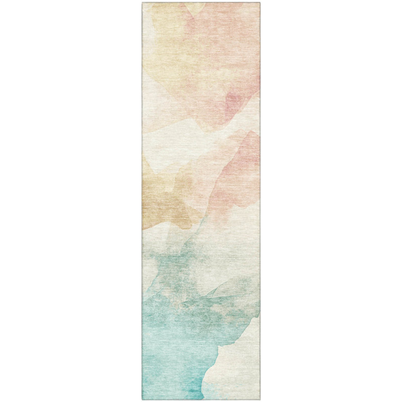 Premium Machine Washable Jacquez AMF1797 Modern Rug, Runner 2'3" x 7'6"