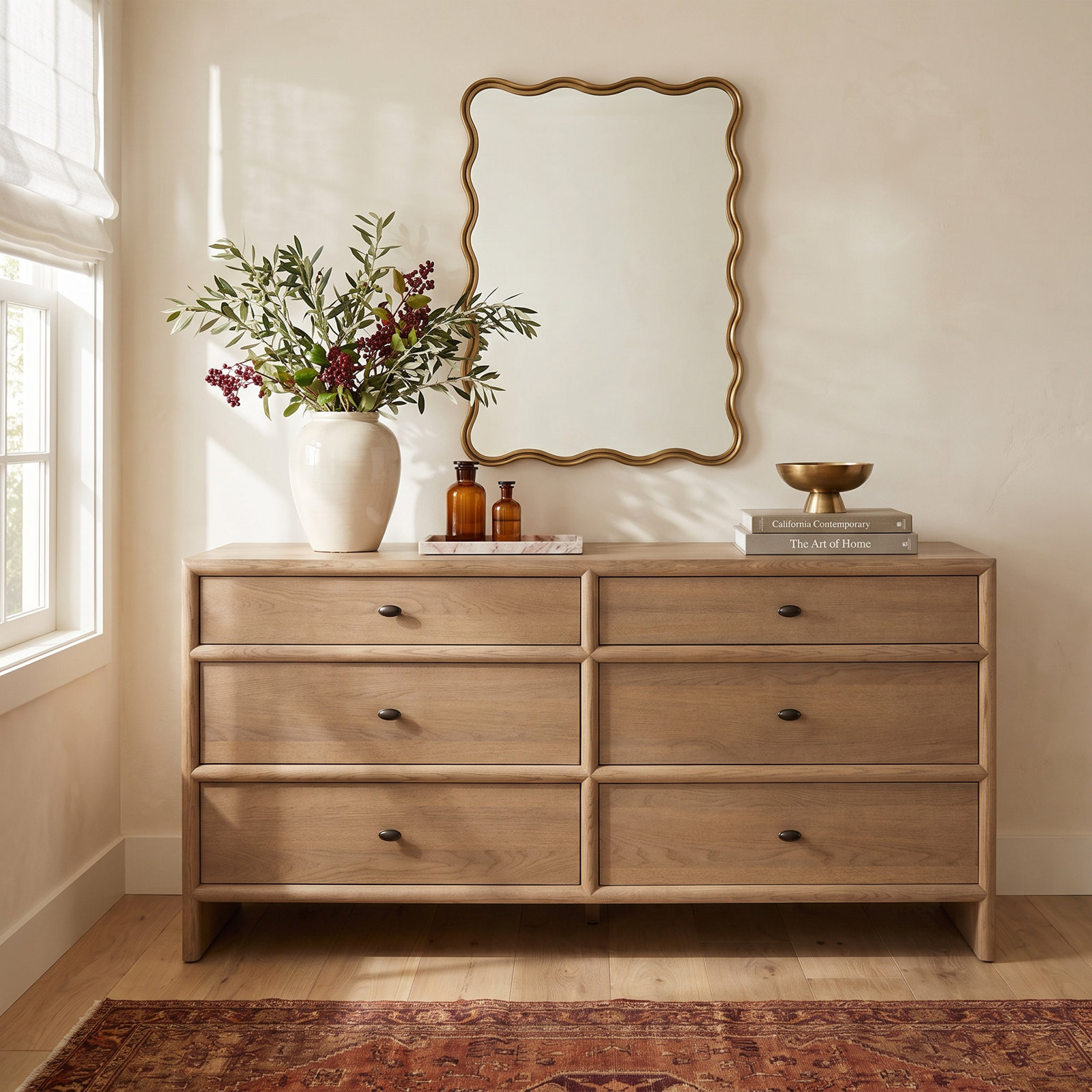 Neri 70" Oak Double Dresser