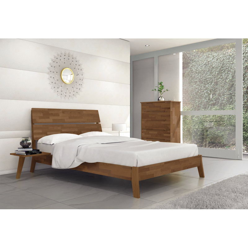 Linn 5 Drawer Wide Dresser, Saddle Cherry