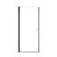 Porte de douche pivotante semi-sans cadre l 24 po x H 72 po avec verre trempé de 1 po d'épaisseur (6 mm)