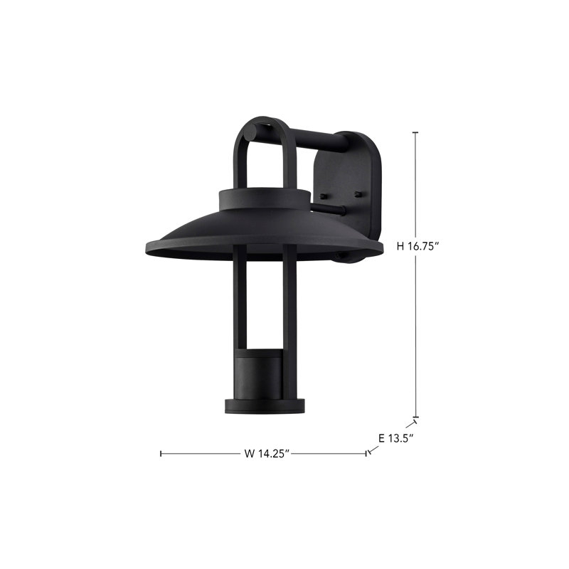Ailena Aluminum LED Wall Light, 16.75" x 14.25" x 13.5"