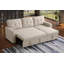 Canapé en tissu texturé en lin polyvalent avec canapé-lit convertible, repose-pieds de rangement et configuration modulaire-117627814