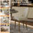 Teferi Modern Faux Leather & Metal Side Chair Dining Chair-114193027