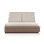 Piedmont Outdoor Double Chaise-Alessi Buff
