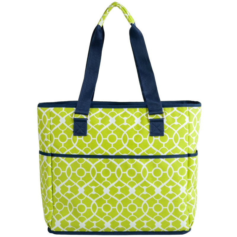 Large Insulated Multi Pocket Tote Cooler