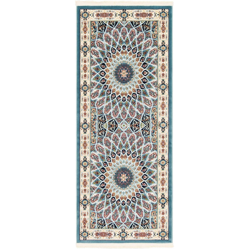 Jackson Oriental Indoor Rug, Runner 2'7" x 6'1", Blue