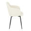 Chaise en métal noir et tissu crème-290882567-290882566