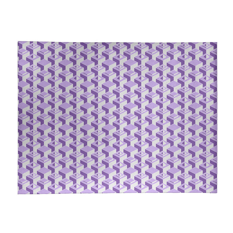 Chenille Geometric Indoor Rug, Rectangle 5' x 7'