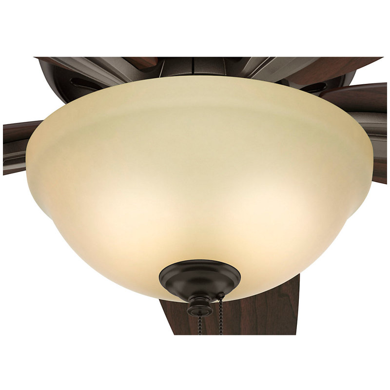 42" Bronze Low Profile Ceiling Fan with LED Light and Remote