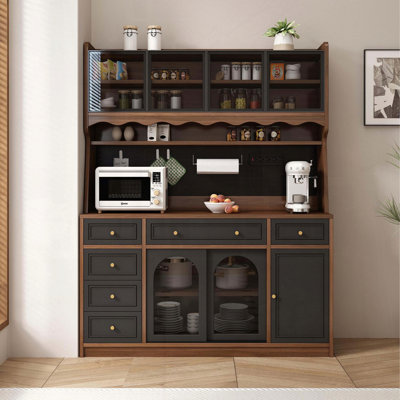 Buffet autoportant avec huche et prise de courant